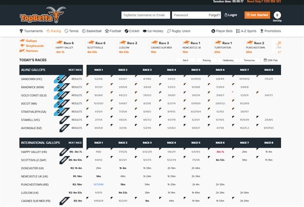 TopBetta Homepage